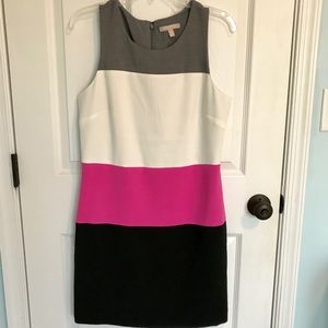 Banana Republic new color block shift dress